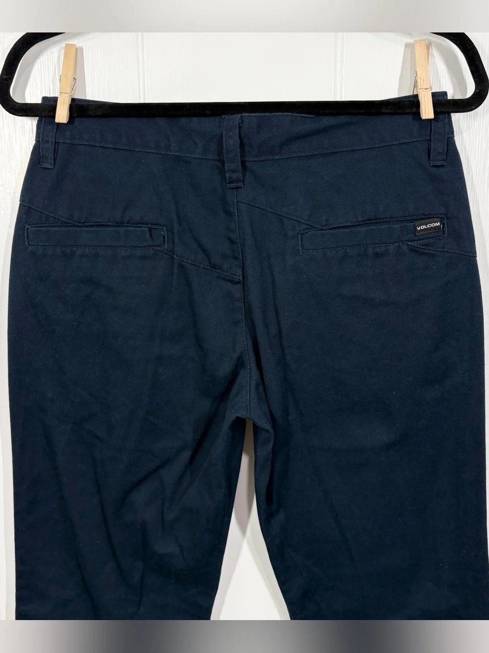 Volcom Mens Chino Pants Size 29 Navy Blue Tapered